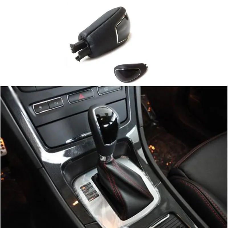 New Full Leather AT Automatic Transmission Car Gear Shift Knob For Ford Mondeo Mk4 S-MAX Galaxy Gear Handle Ball Car Styling