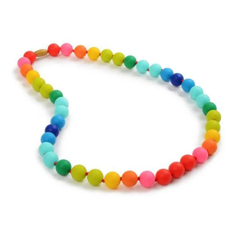 100pcs Silicone Beads 9mm Round Bpa Free Diy Bead For Tooth Silicone Teether Necklace Jewelry Making Baby Teething Toys