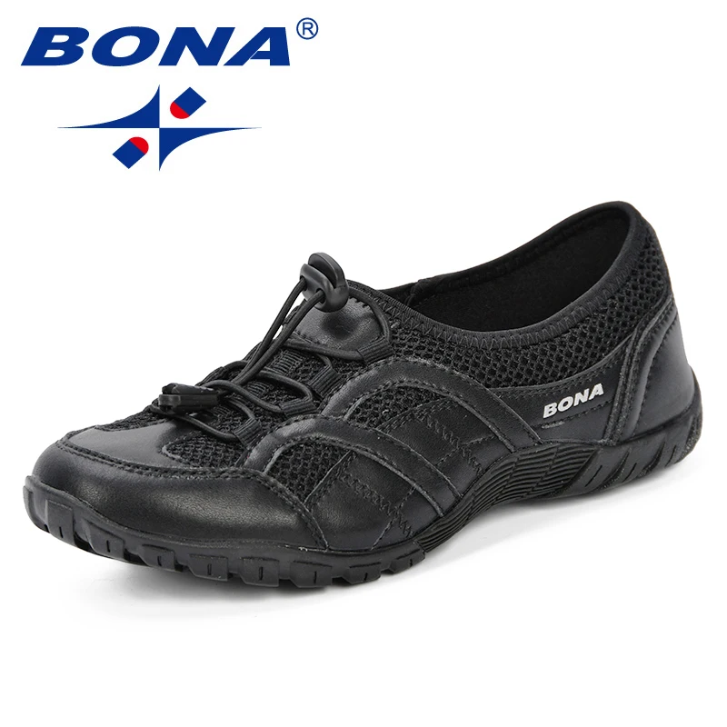 BONA New Outdoors Adults Trainers Running Shoes Woman Mesh Footwear Sport Athletic Breathable Female Sneakers 2019 Spring Autumn