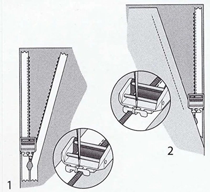 Original Pfaff Invisible Zipper Foot for Pfaff Hobby Sewing Machines #820287096 5BB5218