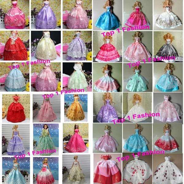 2014 Wholesales 50pieces/slot   BJD 1/6 Princess doll dress for For barbie doll