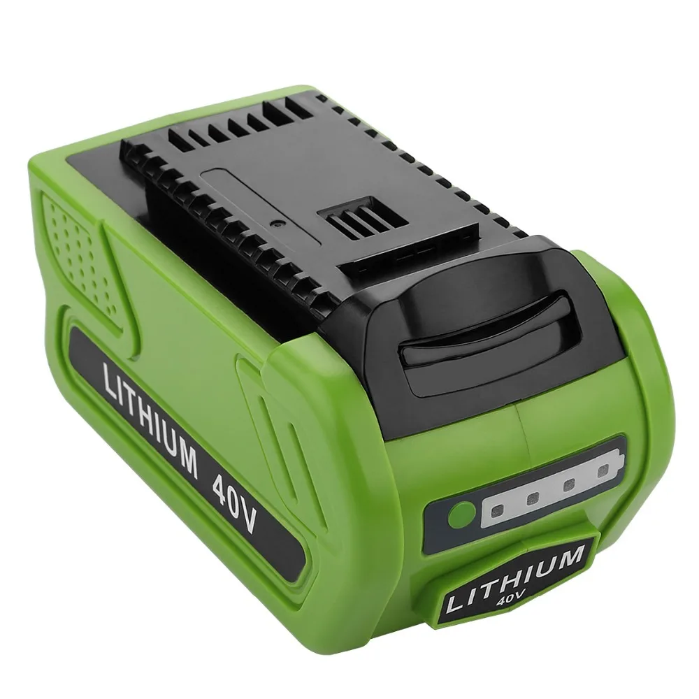 Melhor bateria de substituição recarregável, 40v, 4500mah, para greenworks 200, 29462, 29472, 22272g-max, gmax, l10