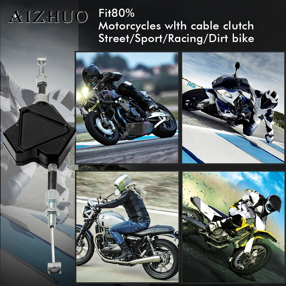 Motorcycle Stunt Clutch Lever Easy Pull Cable System For Honda CB600F CBF600 SA 1000 A CBR600F CBR 600F 600 F hornet 250 - view 5