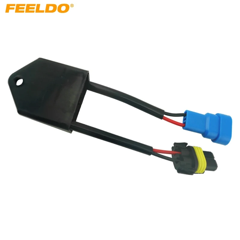 FEELDO 1Pc Car Xenon HID Kit Anti-flicker Error Warning Canceller H1 H3 H4 H7 Capacitors Computer Decoder for C6 VW #AM4209