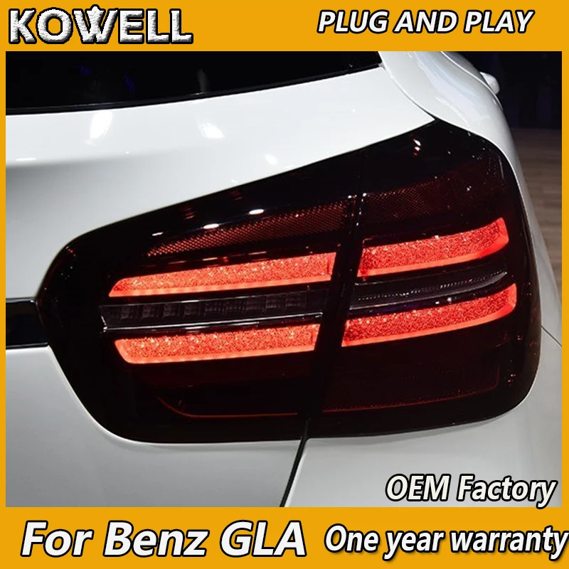 

KOWELL Car Styling for Mercedes-Benz GLA180 GLA200 GLA220 GLA260 LED 2017 Taillight Rear Lamp Parking Brake Turn Signal Lights