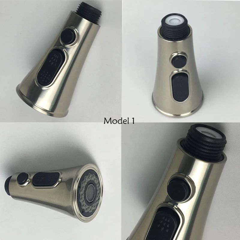 Brushed Nickle Kitchen Pull Out Sprayer head Faucet Replacement Part Spray