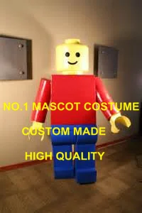 Hot personaggio dei cartoni animati block mattoni minifig costume Mascotte carnevale Fancy Dress Mascotte Suit kit Theme1843