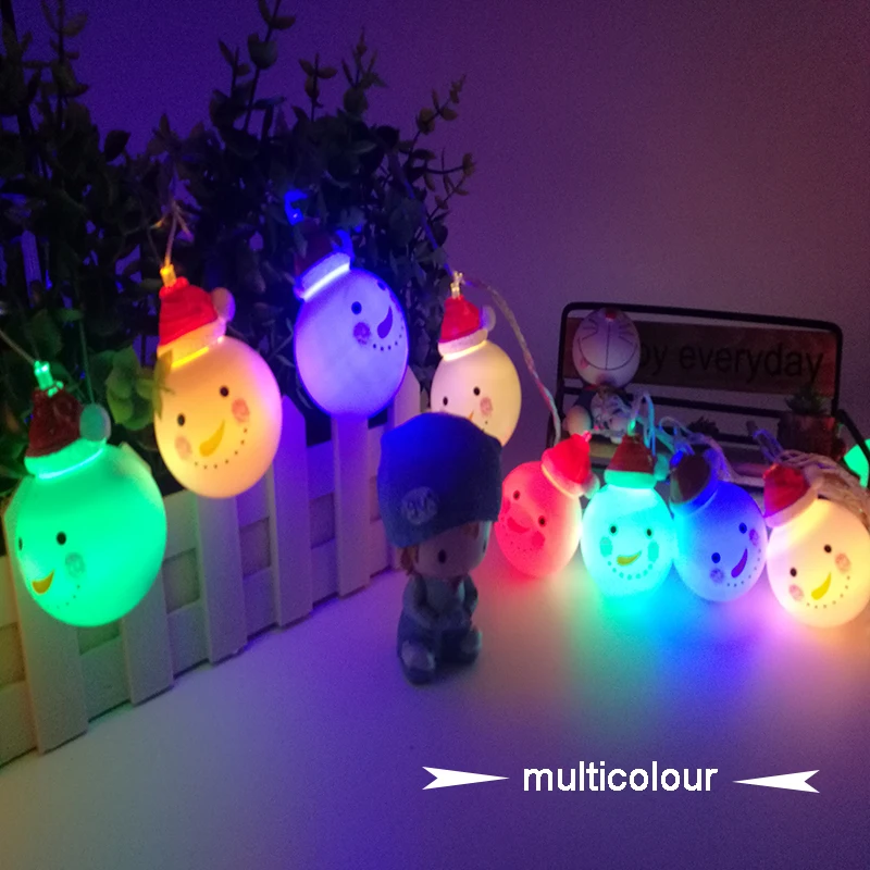 LED Christmas light Garland curtain string lights Snowman lamp outdoor Connectable 5m 20led AC110-240V for holiday wedding party