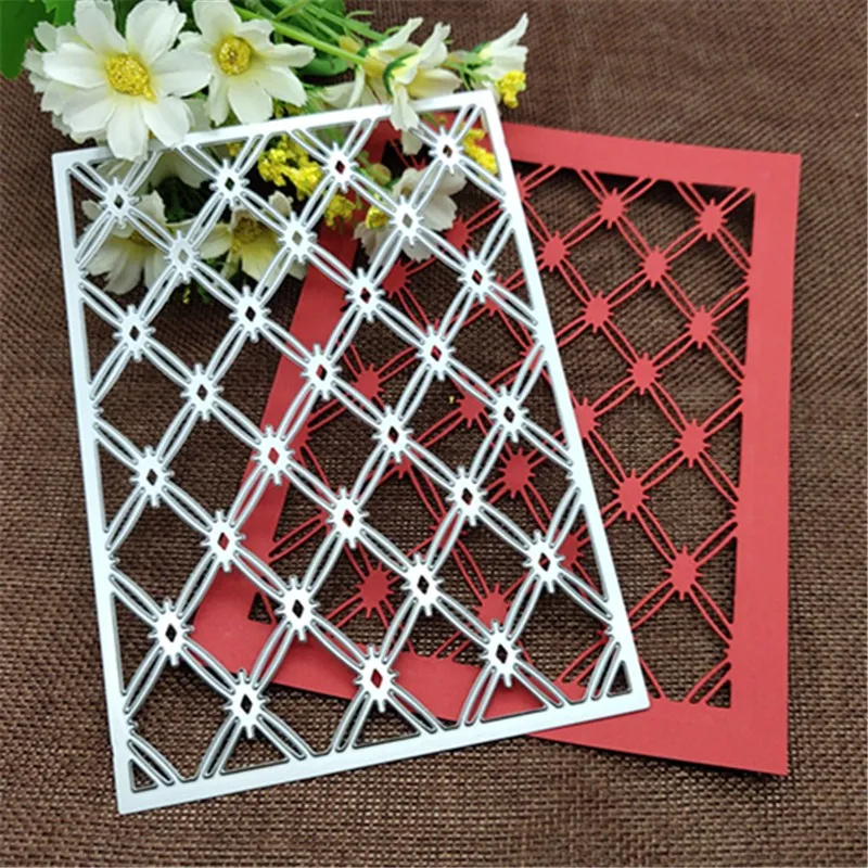 Edgeless rectangle diamond Metal Cutting Dies for DIY Scrapbooking Album Paper Cards Decorative Crafts Embossing Die