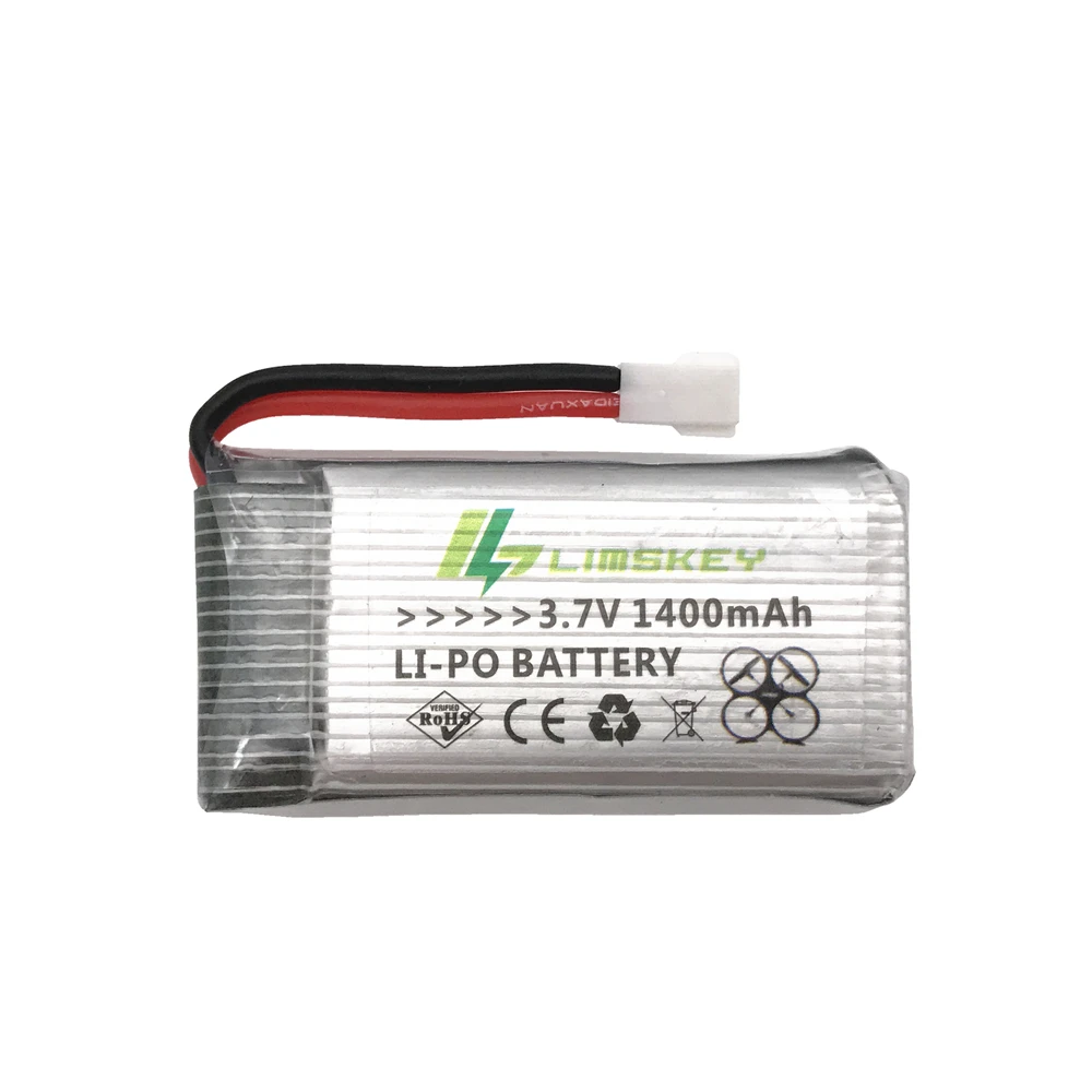 Batería LiPo de 1400mAh y 3,7 V, cargador de CA con enchufe USB para SYMA X5SW, X5SC, X5, X5C, Drone RC, Quadcopter, piezas de batería de repuesto