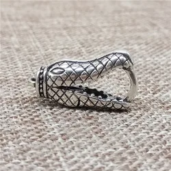 925 Sterling Silver Crocodile Alligator Lobster Clasp for Bracelet Necklace