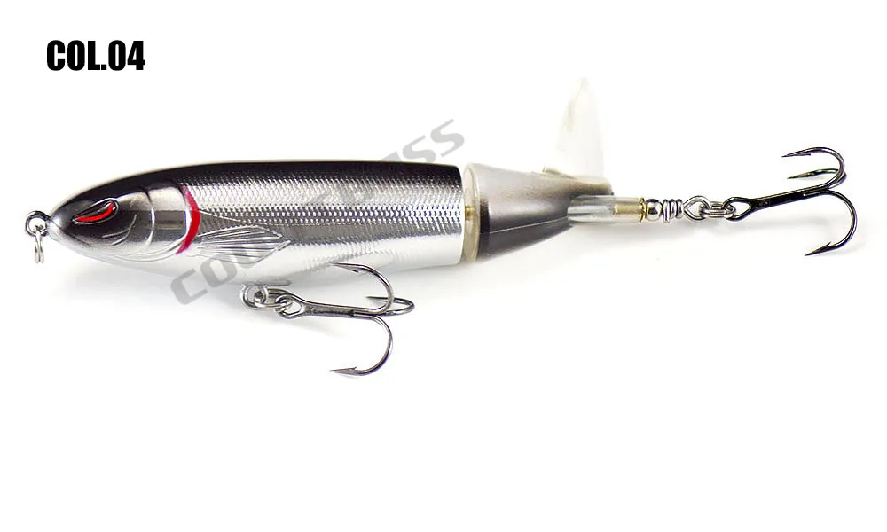 Countbass Surface Whopper Plopper mit VMC-Haken 110 mm 4-21/64 Zoll 19,7 g 11/16 oz., Wobbler Popper Topwater Soft Rotating Tail – Detail 12