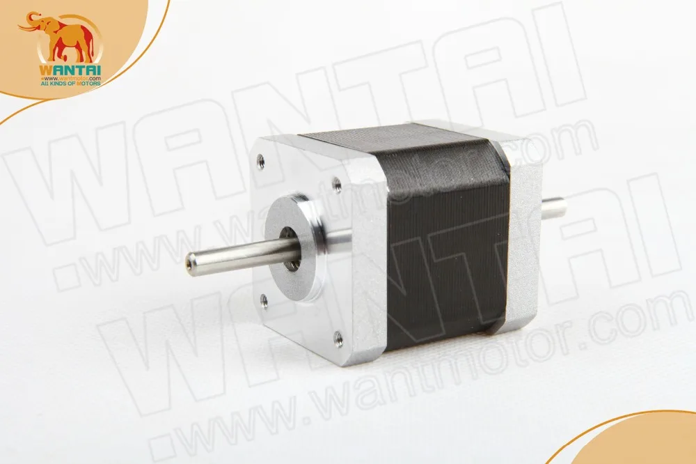 

Fast shipping! Wantai 3 PCS Nema 17 Stepper Motor 42BYGHW811B Dual Shaft 70oz-in 2.5A CE ISO ROHS reprep 3D printer