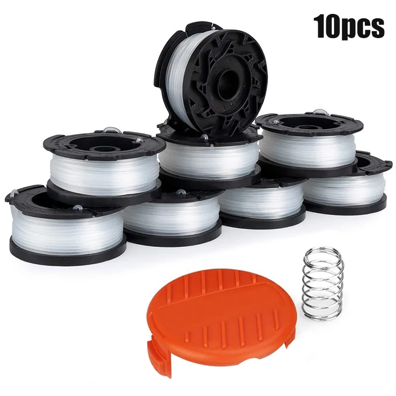 Spelen Stro 30ft 0.65 Inch Lijn Gras String Trimmer Spoelen Caps Lente Kit Voor Black Decker AF-100-3ZP