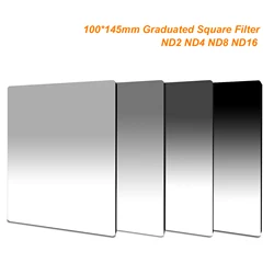 100mm x 145mm Graduated ND2 ND4 ND8 ND16 Neutral Density 100*145mm Graduated Square Filter for Lee Cokin Z series