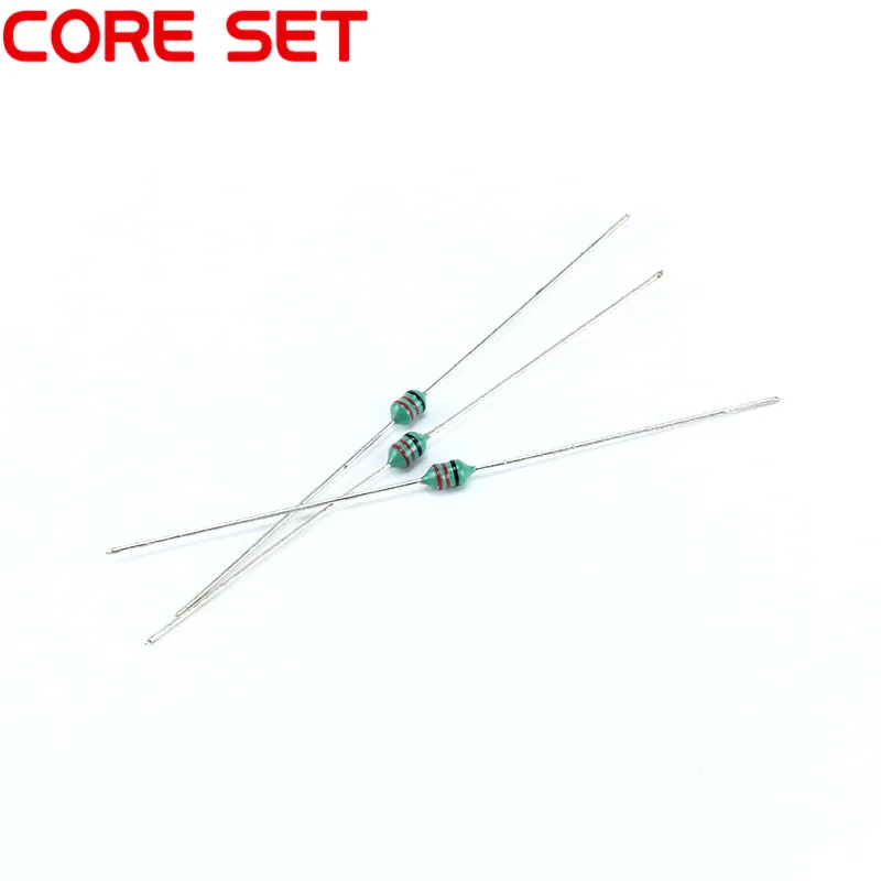 50pcs/lot 0410 1/2W Color Ring Inductors 100uh 101k Axial RF Choke Coil Inductance DIP