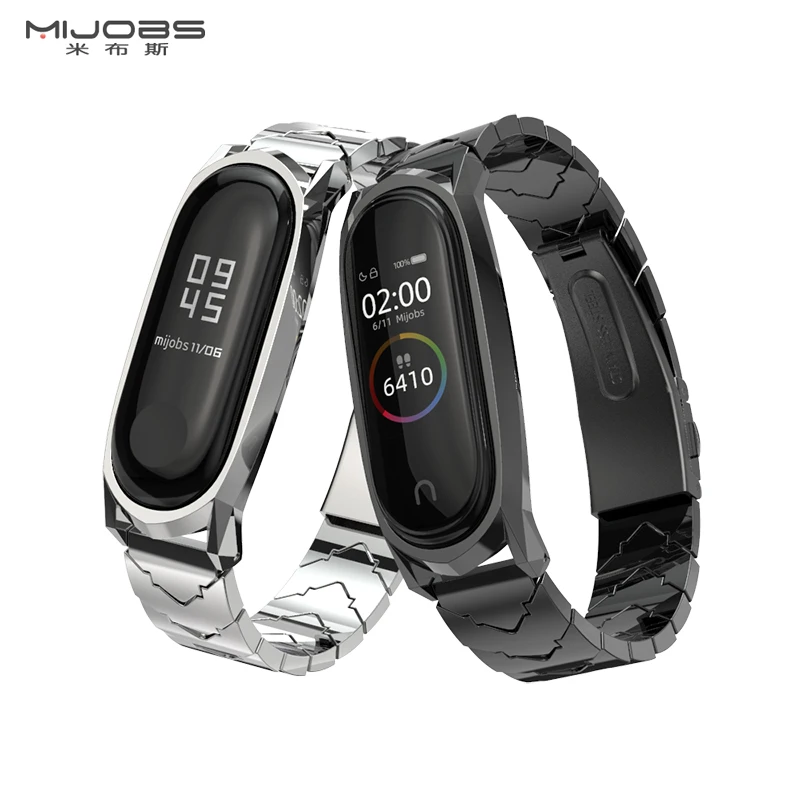 Para Xiaomi Mi Band 6 7 8 5 4 3 Pulseira Pulseira para Mi Band 4 Strap Metal MiBand 6 Pulseira de Pulso Mi Band 5 7 Pulsera