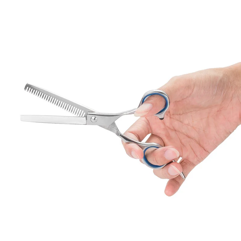 6 inch Cutting Thinning Styling Tool Hair Scissors Stainless Steel Salon Hairdressing Shears Regular Flat Teeth Blades