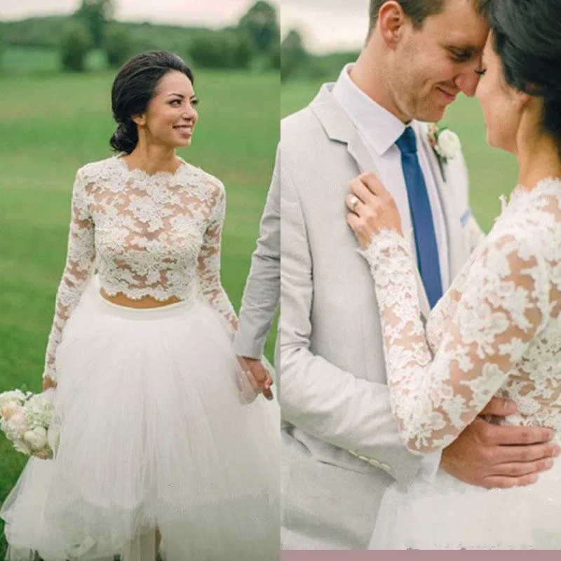 Kurtka ślubna w stylu Vintage z długim rękawem Bolero koronkowy Top Appliqued biały Ivory Bridal Wrap rozmiar niestandardowy Bride szal okłady akcesoria