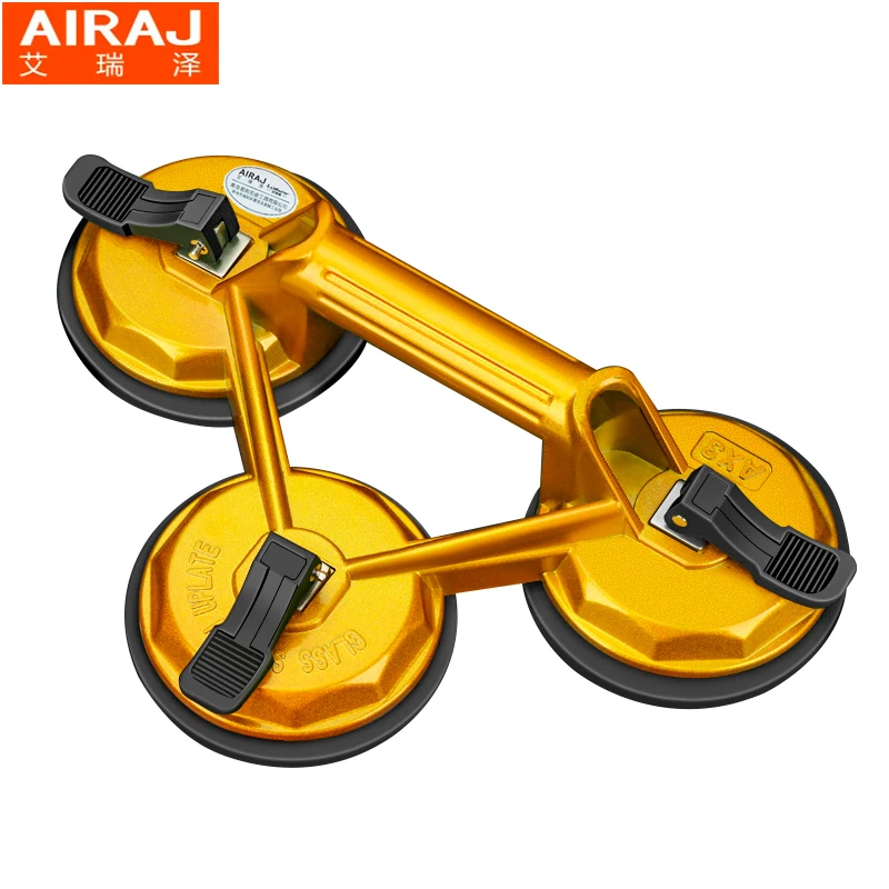 AIRAJ Tile Glass Lifter Suction Cup Glass Sucker Repair Mover Tool Dent Remover Puller Flooring Sucker High Quality Rubber