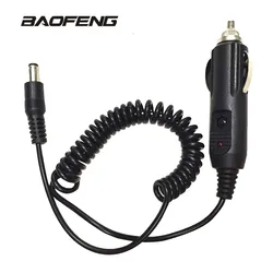 Carregador de carro cabo para baofeng walkie talkie UV-5R UV-5RE 5ra base portátil rádio cigarro mais leve slot 12 v dc cabo carga energia