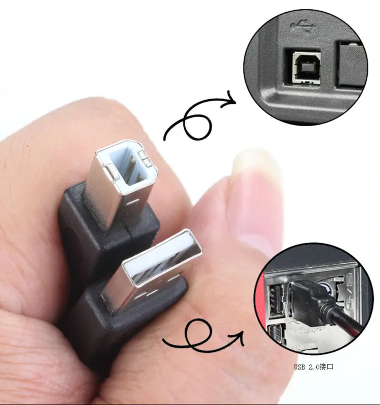 Zhenfa-USB 2.0 케이블 데이터 코드, HP DeskJet F2110 F2120 F2128 F2140 F2180 D1660 D2430 D2445 D2460 D2468 프린터 용