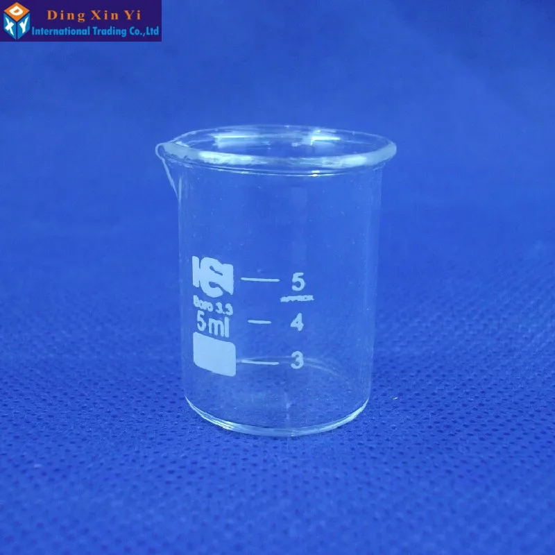 

(10pieces/lot)Glass beaker 5ml,Lab Supplies,Lab beaker 5ml,Good quality beaker,High boron material