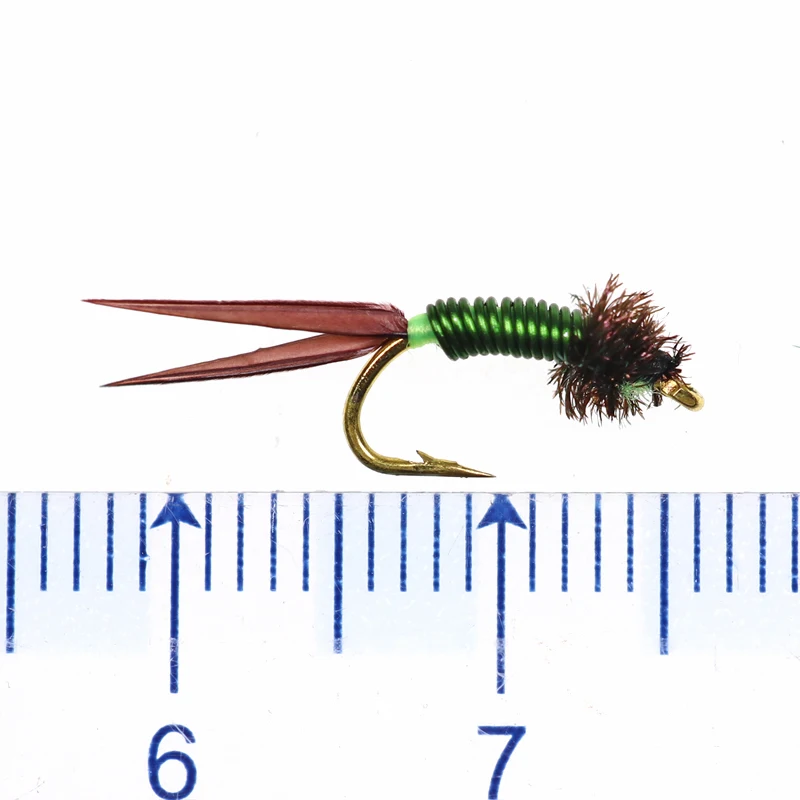 ICERIO 8PCS Stonefly Mayfly Nymph Copper John Trout Fishing Fly Lures #14