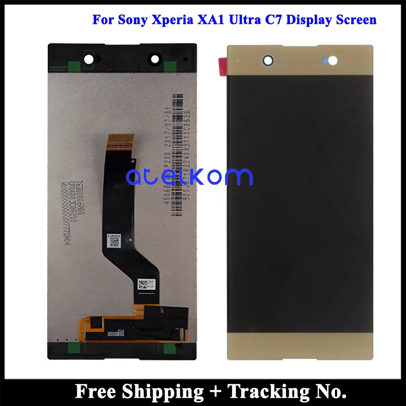 100% tested Grade AAA For Sony Xperia XA1 Ultra C7 LCD Display For Sony Xperia C7 XA1 Ultra Screen Touch Digitizer Assembly