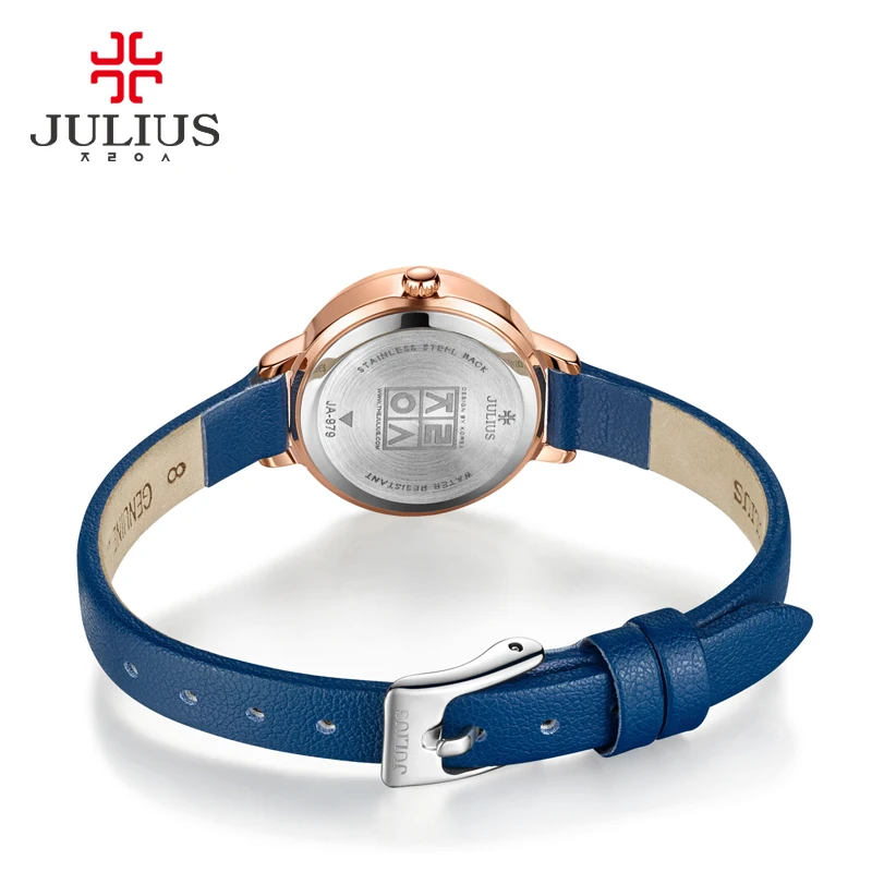 Top Julius Lady Children Women's Watch Retro Bending Fashion Hours Mini Cute Dress Bracelet Leather Party Girl Birthday Gift