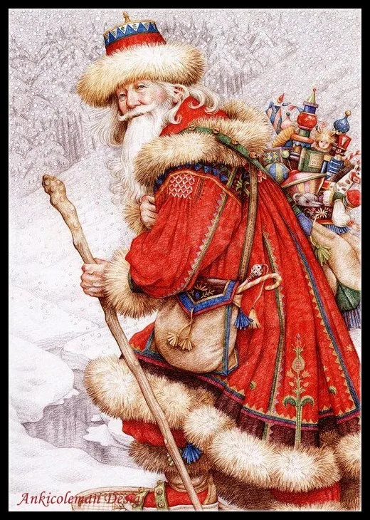 

Needlework for Embroidery by Ankicoleman DIY DMC High Quality - Counted Cross Stitch Kits 14 ct Oil painting - Christmas Santa