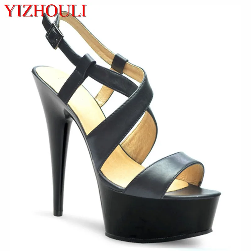 Summer ladies sandals hot style color club shoes, 15 cm high heels, 6 inches club dance shoes