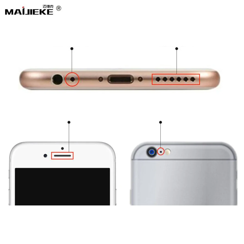 1 vollen Satz Anti-Staub Mesh Für iPhone 11 pro max X Xs Xr 5 5s 6 6s 7 8 plus Anti Staub Bildschirm Grill Mesh + Gummi Dichtung Mikrofon