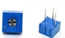 

100% Original 3362P 1K 2K 5K 10K 20K 50K 100K 200K 500K Blue Trimming Potentiometer For Bourns x 100PCS