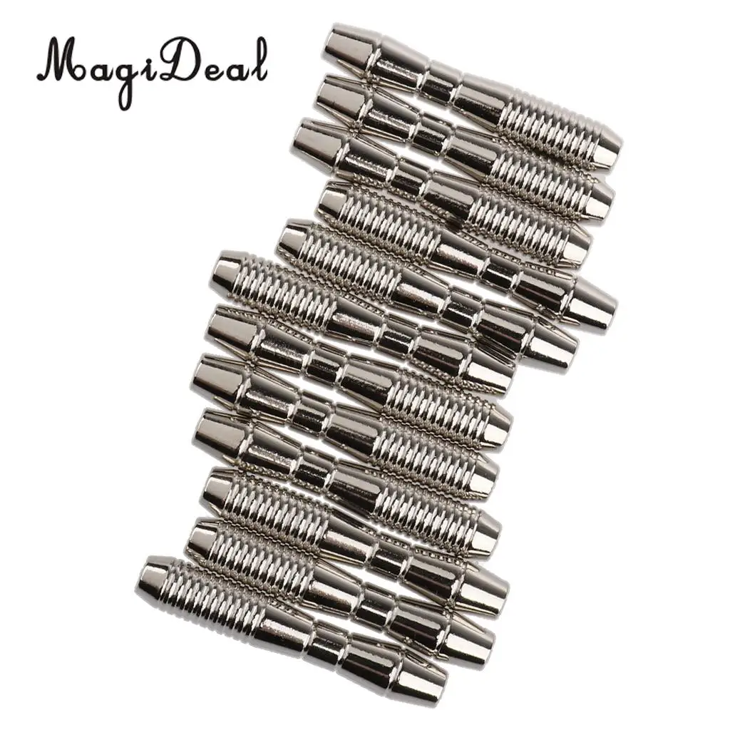 MagiDeal 12 قطع 16 جرام دارت استبدال برميل ل لينة تلميح نبال والصلب تلميح نبال #4