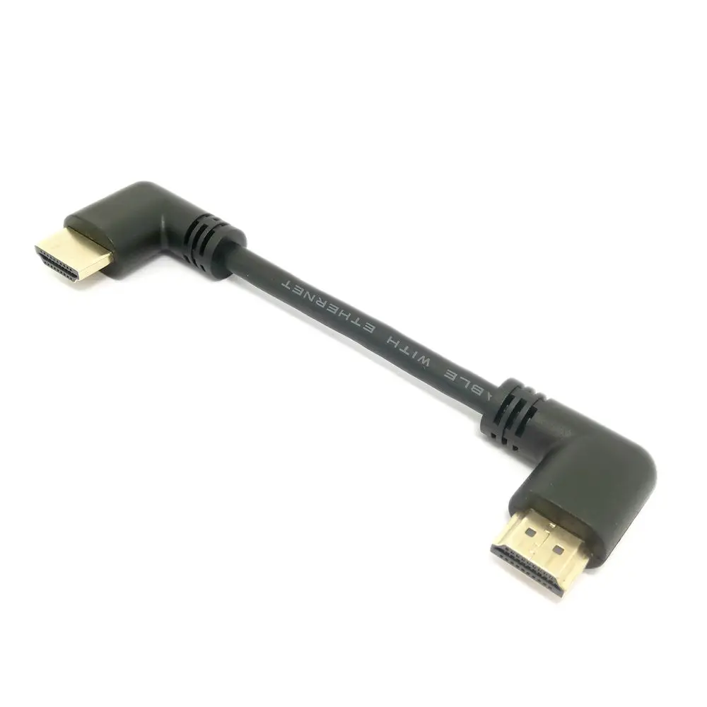 HD-متوافق 4K ثلاثية الأبعاد المزدوج 90 درجة اليسار بزاوية HDTV ذكر إلى اليسار بزاوية HD ذكر HDTV كابل ل DVD PS3 PC 15 سنتيمتر/50 سنتيمتر/180 سنتيمتر