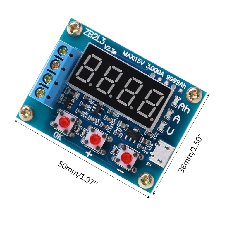 新しい ZB2L3 リチウムイオンリチウム鉛蓄電池容量計放電テスターアナライザ強