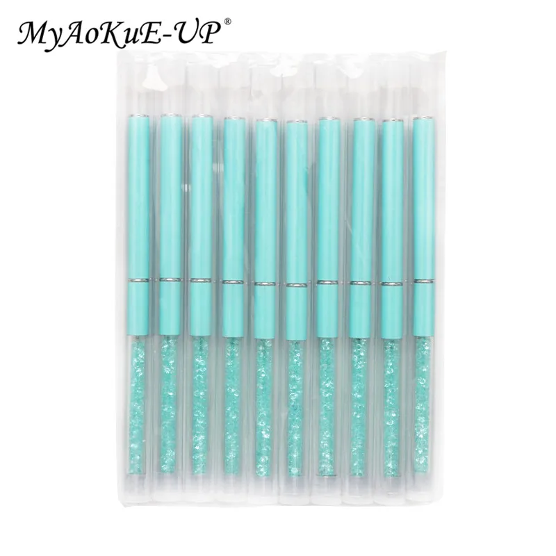 Strass Wimpernbürste Wiederverwendbare Wimpernbürsten Mascara Zauberstab Applikator Wimpernverlängerung Make-up-Tool – Detail 6