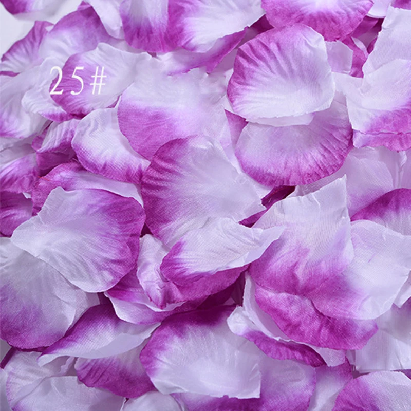 Gradient Artificial Petals for Wedding Color Mixture Rose Petals Party Event Decoration Flowers Charming Mariage bruiloft  SR03