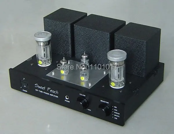 XiangSheng Sweet Peach SP-FU50 Tube Amplifier HIFI EXQUIS FU50 Signal-ended MM Phono Stage Headphone output SPFU50