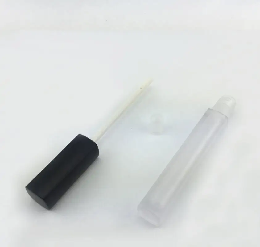 2017 New 200pcs 4 ml empty clear lip gloss containers square shape cap, 4 ml empty lip gloss tube