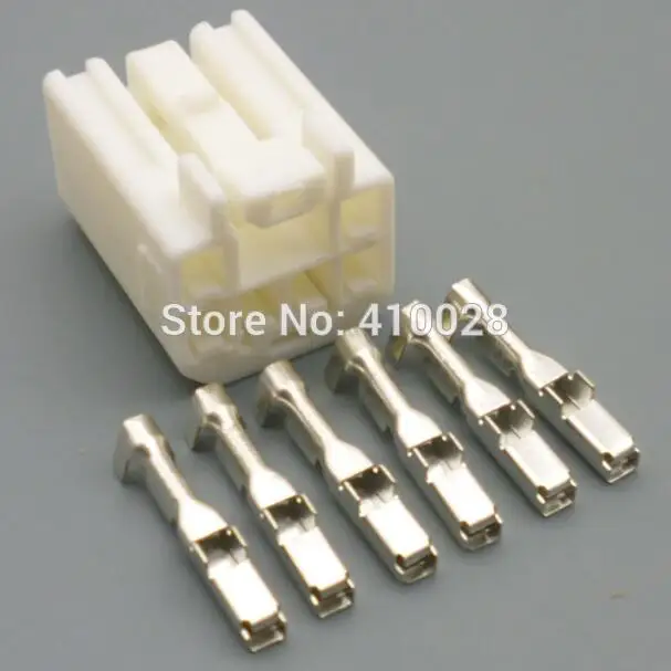 shhworldsea 5/30/100sets 2.2mm kit 6pin 6way auto wire plastic connector MG651044