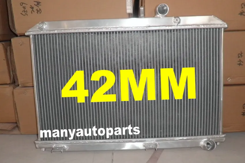 42mm 2Row Aluminum Racing Radiator For Mazda RX-8 RX8 SE17 1.3L Manual 2003-2012 MT 2.6  11 10 09 08 07 06