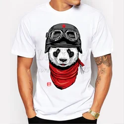 Newest TEEHUB men's fashion short sleeve cute panda printed t-shirt Harajuku funny tee shirts Hipster O-neck cool tops
