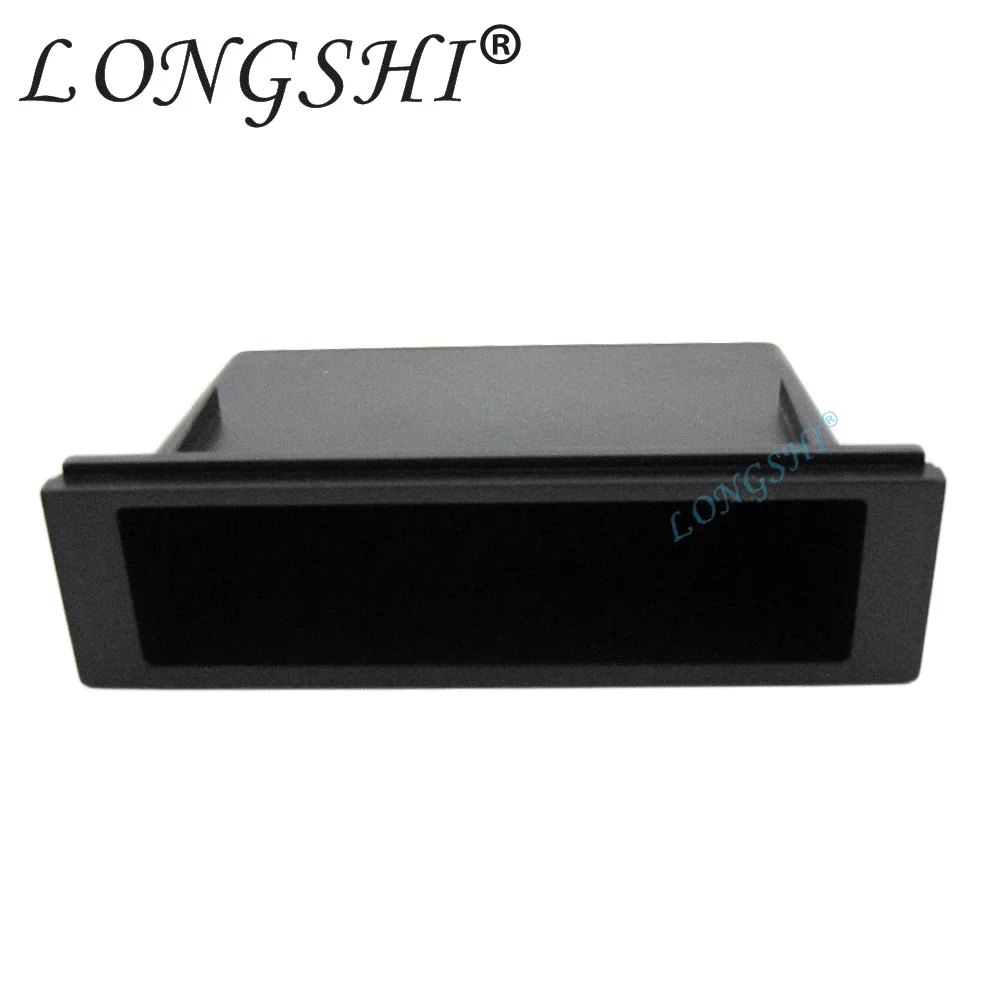 LONGSHI Single Din Pocket for Honda Mazda Mitsubishi VW Car Vehicle Fascia Radio Dash Mount kit Hook Storage Box Tray 1DIN