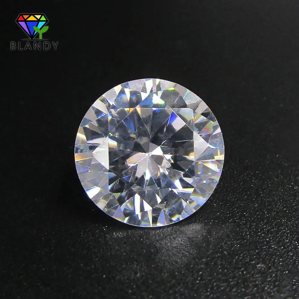 Wholesale Price 3.0~12mm Loose White Cubic Zirconia Stone 500pcs/Lot 5A Round Brilliant Cut CZ 2.0mm Synthetic Gems For Jewelry