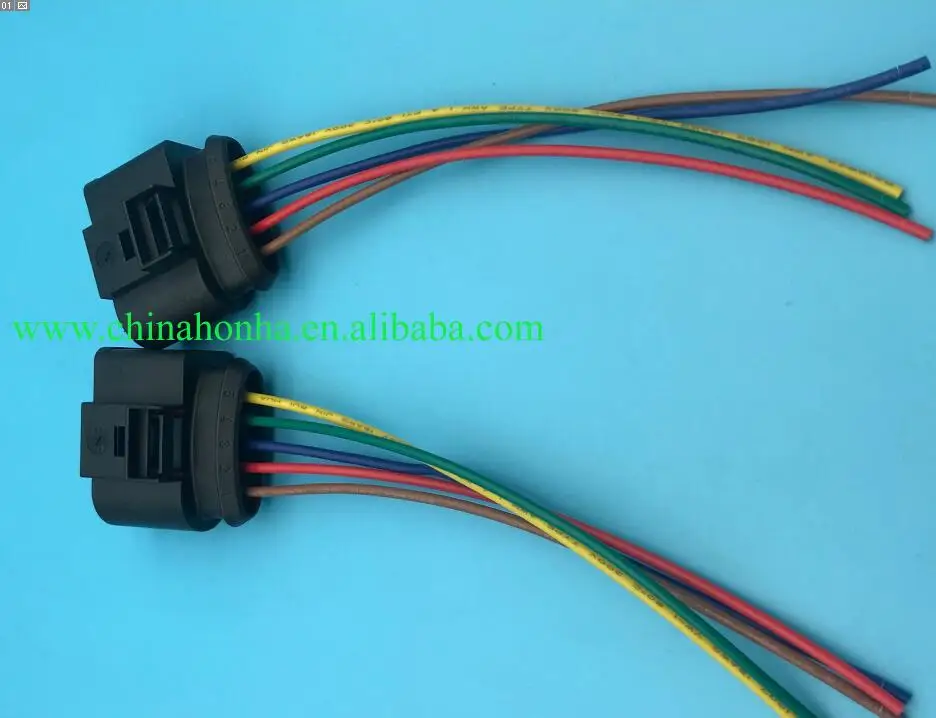 1/2/5/10/20 pcs/lots 5 Pin/Way MAF Mass Air Flow Plug Connector MK4 Beetle TDI ALH 1J0 973 999 A with wire or without wire