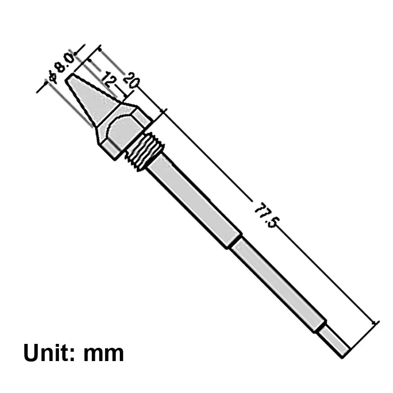 Japan GOOT TP-100N-10 Desoldering Tip Replacement Nozzle for SVS-800AS SVS-580AS SVS-500AS TP-200AS TP-280AS TP-100AS TP-100