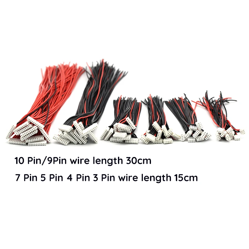 10pcs/lot 2S 3S 4S  6S 8S 9S Lipo Battery Balance Charger Cable IMAX B6 Connector Plug Wire Wholesale