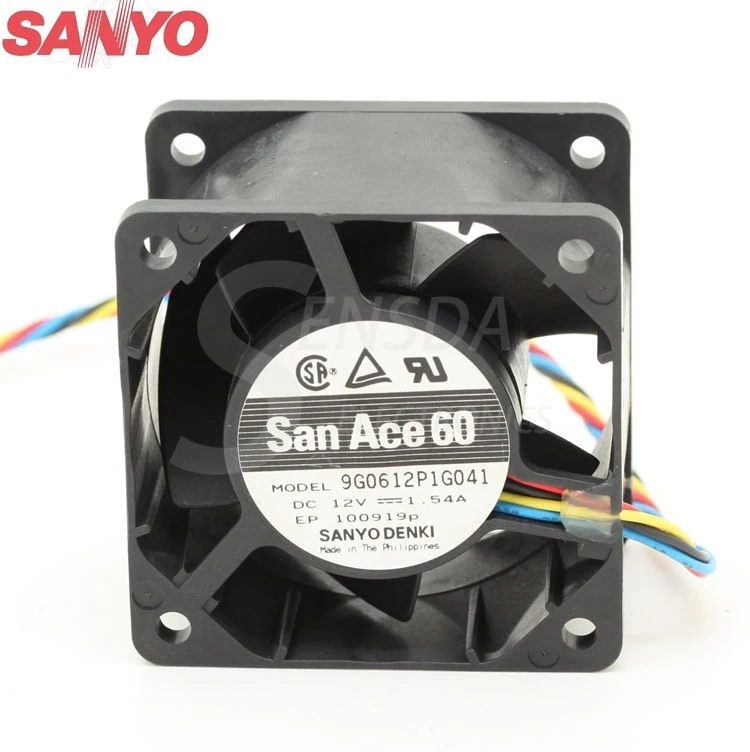 

Оригинал для Sanyo 9G0612P1G041 6025 60 мм 6 см 12В 1.54A мощный сервер Охлаждающие вентиляторы Вентилятор Кулер